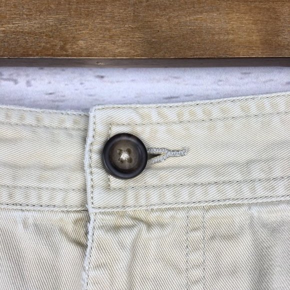 Tommy Hilfiger Mens Cargo Shorts 34 to 36 Pockets Beige 100% Cotton Flag Logo - Picture 7 of 9